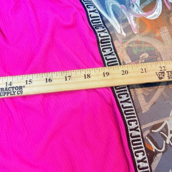 Juicy Couture Hot Pink Sleep Pants w Logo Sides & Drawstring | Y2K Vibe |  Large - Picture 13 of 13
